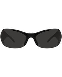 Balenciaga - Eyewear Wraparound Frame Sunglasses - Lyst