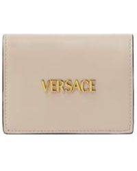 Versace - Logo Compact Wallet - Lyst