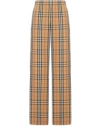 Burberry - Check Elasticated-Waist Trousers - Lyst