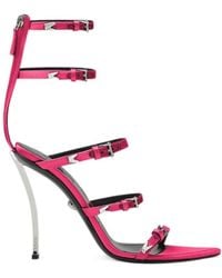 Versace - Pin-Point Buckle-Strap Fastened Sandals - Lyst