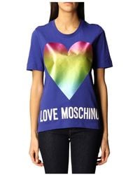 Moschino - Logo Details Short-Sleeved T-Shirt - Lyst
