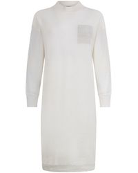 Peserico - Tricot Long Sleeved Midi Dress - Lyst