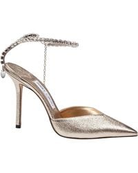 Jimmy Choo - Saeda Embellished Heeled Pumps - Lyst