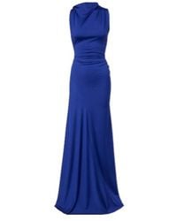 Victoria Beckham - Asymmetric Draped Gown - Lyst