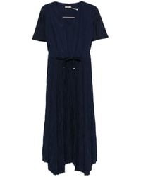 Herno - Pleated Skirt Midi Dress - Lyst