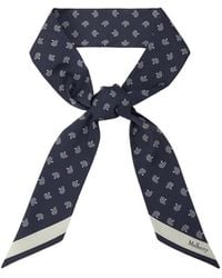Mulberry - Tree-Jacquard Angled Tip Scarf - Lyst