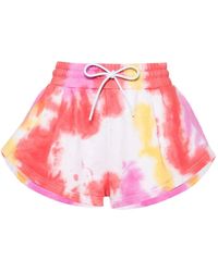 MSGM - Tie-Dyed Drawstring Bermuda Shorts - Lyst
