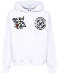 Off-White c/o Virgil Abloh - Long-Sleeved Hooded Sweater - Lyst