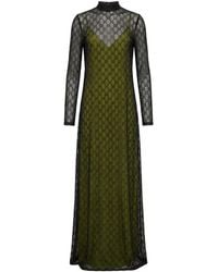 Gucci Embroidered Sequin Polo Dress in Purple | Lyst Gucci Embroidered Sequin Polo Dress in Purple | Lyst