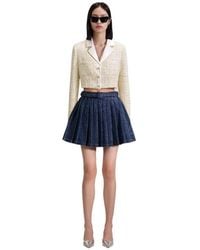 Self-Portrait - Cropped Bouclé Jacket - Lyst