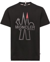 Moncler - Grenoble Logo-Printed Crewneck T-Shirt - Lyst