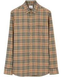 Burberry - Simson Vintage Check-Pattern Cotton Shirt - Lyst