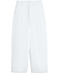Lemaire - Crinkled Wide-Leg Pants - Lyst