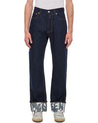 McQueen - Mcqueen Graffiti Straight Jeans - Lyst