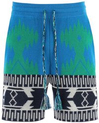 Alanui - Intarsia Motif Drawstring Shorts - Lyst