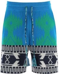 Alanui - Intarsia Motif Drawstring Shorts - Lyst