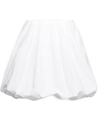 Alaïa - Alaïa Poplin Balloon Skirt - Lyst