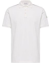 Moncler - Logo-Trim Polo Shirt - Lyst