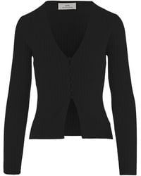arch4 - Ribbed V-Neck Cardigan - Lyst