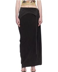 OTTOLINGER - Draped Slit Maxi Skirt - Lyst