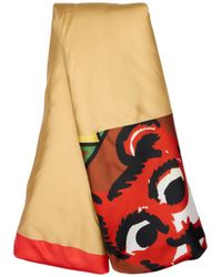 Celine - Ocelot Padded Tubular Silk Stole - Lyst