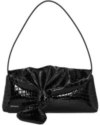 ROTATE BIRGER CHRISTENSEN - The Drape Bag Croco Shoulder Bag - Lyst