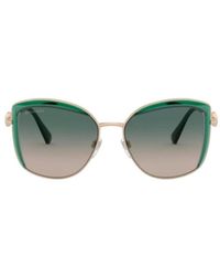 BVLGARI - Square Logo Sunglasses - Lyst