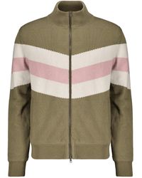 Herno - Striped High-Neck Cardigan - Lyst