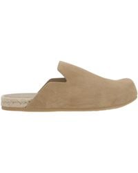 Prada - Logo-Embossed Round-Toe Slippers - Lyst