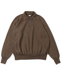 A.PRESSE - Vintage Half Zip Sweatshirt - Lyst