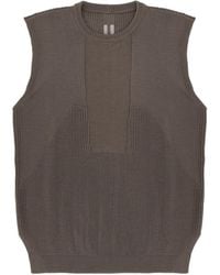 Rick Owens - Ribbed-Knit Vest - Lyst
