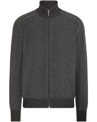 ZEGNA - High-Neck Zip-Up Cardigan - Lyst