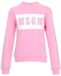 MSGM - Logo Details Sweater - Lyst