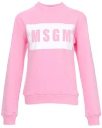MSGM - Logo Details Sweater - Lyst