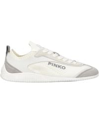 Pinko - Logo Embroidered Lace-Up Sneakers - Lyst