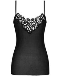 Saint Laurent - Guipure Tank Top - Lyst