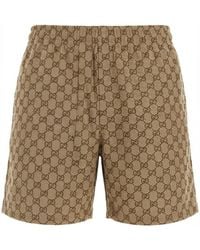 Gucci - Printed Polyester Poplin Swim Shorts - Lyst
