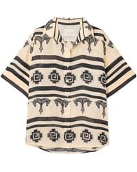 Johanna Ortiz - Printed Linen Shirt - Lyst