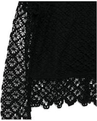 Isabel Marant - Ludivine Lace-Trimmed Ruffled Top - Lyst