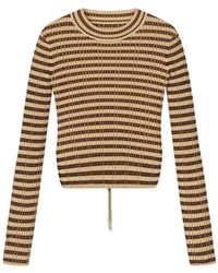 Nanushka - Perrie Striped Ribbed Top - Lyst