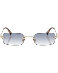Miu Miu - Eyewear Rectangular Frame Sunglasses - Lyst