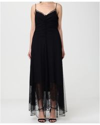 Twinset - Long-Sleeved Chiffon Lace Dress - Lyst
