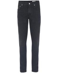 McQueen - Logo Embroidered Jeans - Lyst