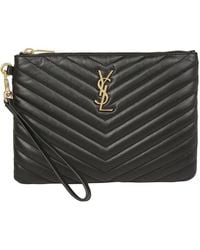 Saint Laurent - Cassandre Matelassé A5 Pouch - Lyst