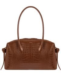 Yuzefi - Brioche Croc-Effect Leather Shoulder Bag - Lyst