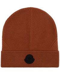 Moncler - Ribbed Logo-Patch Beanie - Lyst