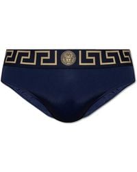 Versace - Greca Border Briefs - Lyst