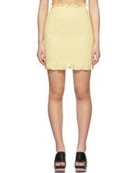 MSGM - Stretch Ruched Skirt - Lyst