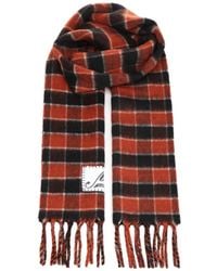Marni - Checked Fringed Scarf - Lyst