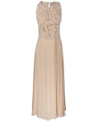 forte_forte - Floral Appliqué Dress - Lyst